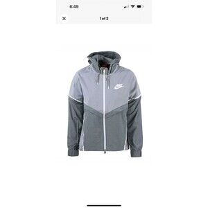 Nike Sportswear Windrunner Jacket Womens XL / Extra Large Gray Hooded